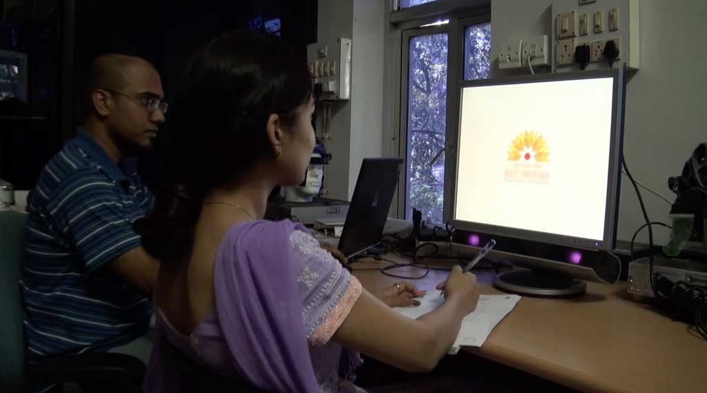 Eye-tracking experiment at IDC School of design