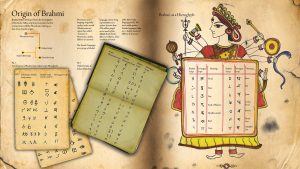 Origin of Brahmi book spread